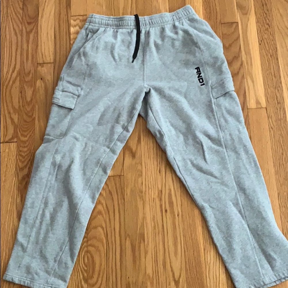 Gray Sweatpants, AND1, L